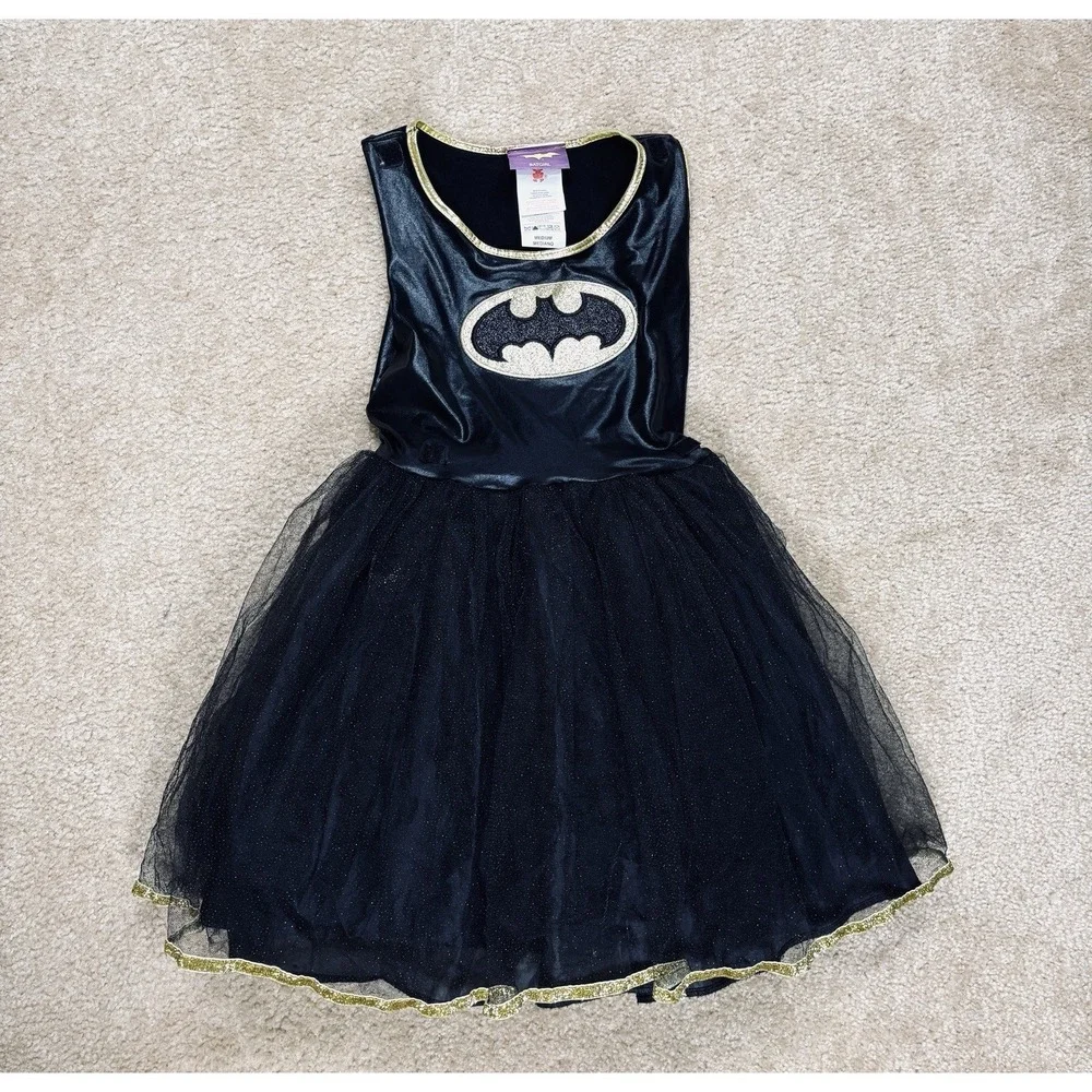 Rubie's Batgirl Girls Costume Dress Black Gold Youth Medium